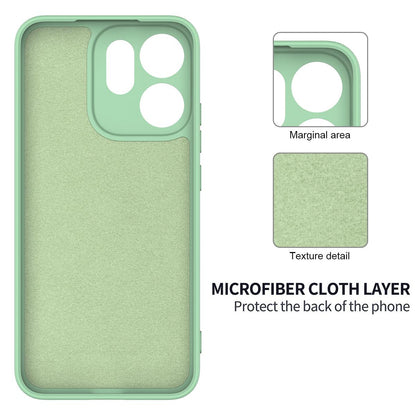 For OPPO Reno16 5G Global Solid Color Liquid Silicone Dropproof Full Coverage Phone Case - Green - EDA004760255D