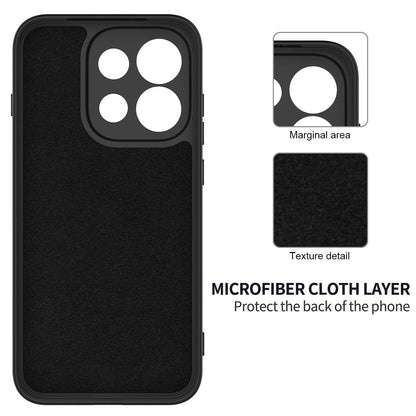 For OPPO Reno16 F / FS / Reno16c 5G Solid Color Liquid Silicone Dropproof Full Coverage Phone Case - Black - EDA004760257A