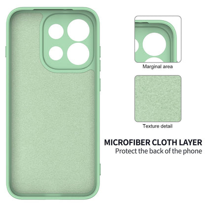 For OPPO Reno16 F / FS / Reno16c 5G Solid Color Liquid Silicone Dropproof Full Coverage Phone Case - Green - EDA004760257D
