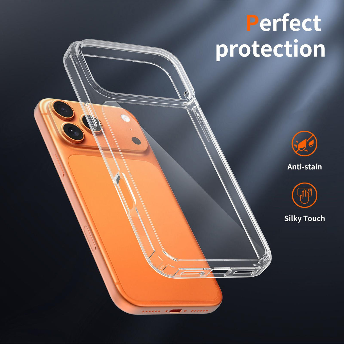 For iPhone 18 Pro Max Scratchproof Acrylic 1.5mm Phone Case - Transparent - EDA004772213A
