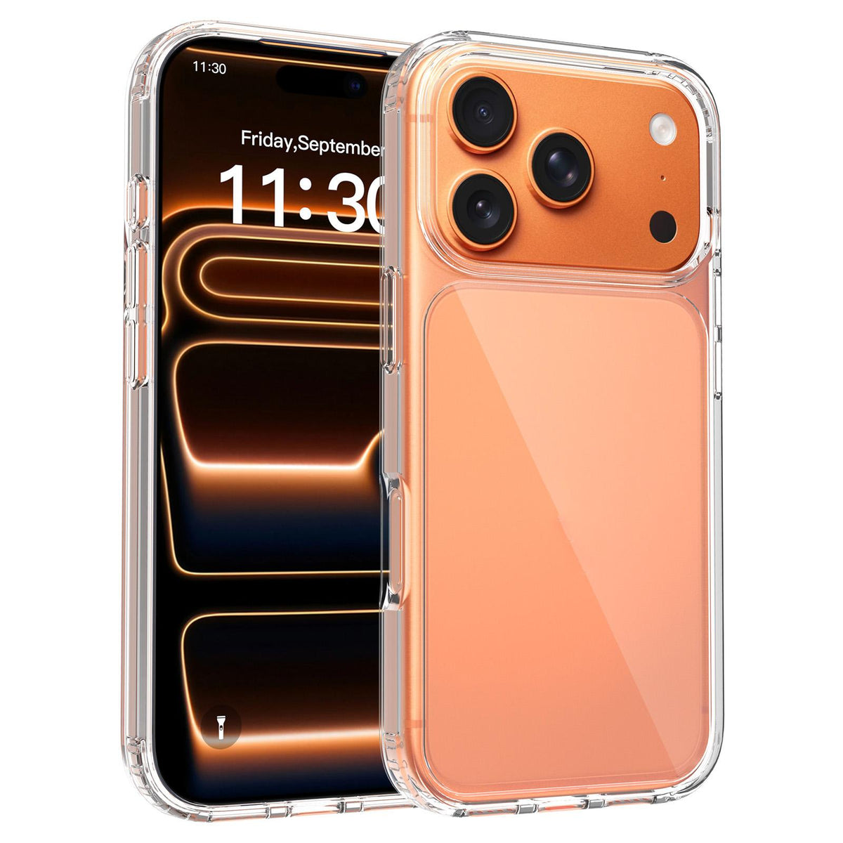 For iPhone 18 Pro Scratchproof Acrylic 1.5mm Phone Case - Transparent - EDA004772214A