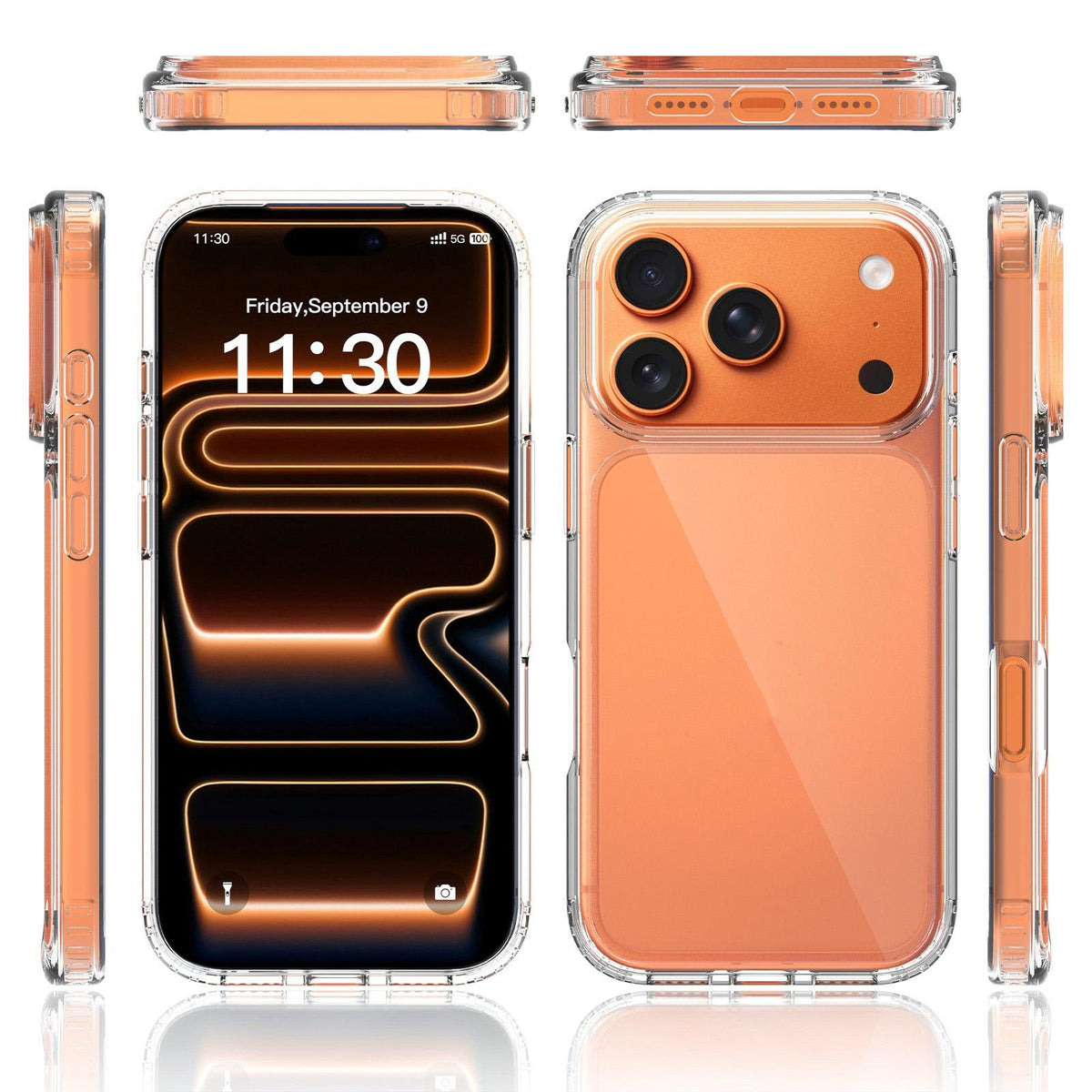 For iPhone 18 Pro Scratchproof Acrylic 1.5mm Phone Case - Transparent - EDA004772214A