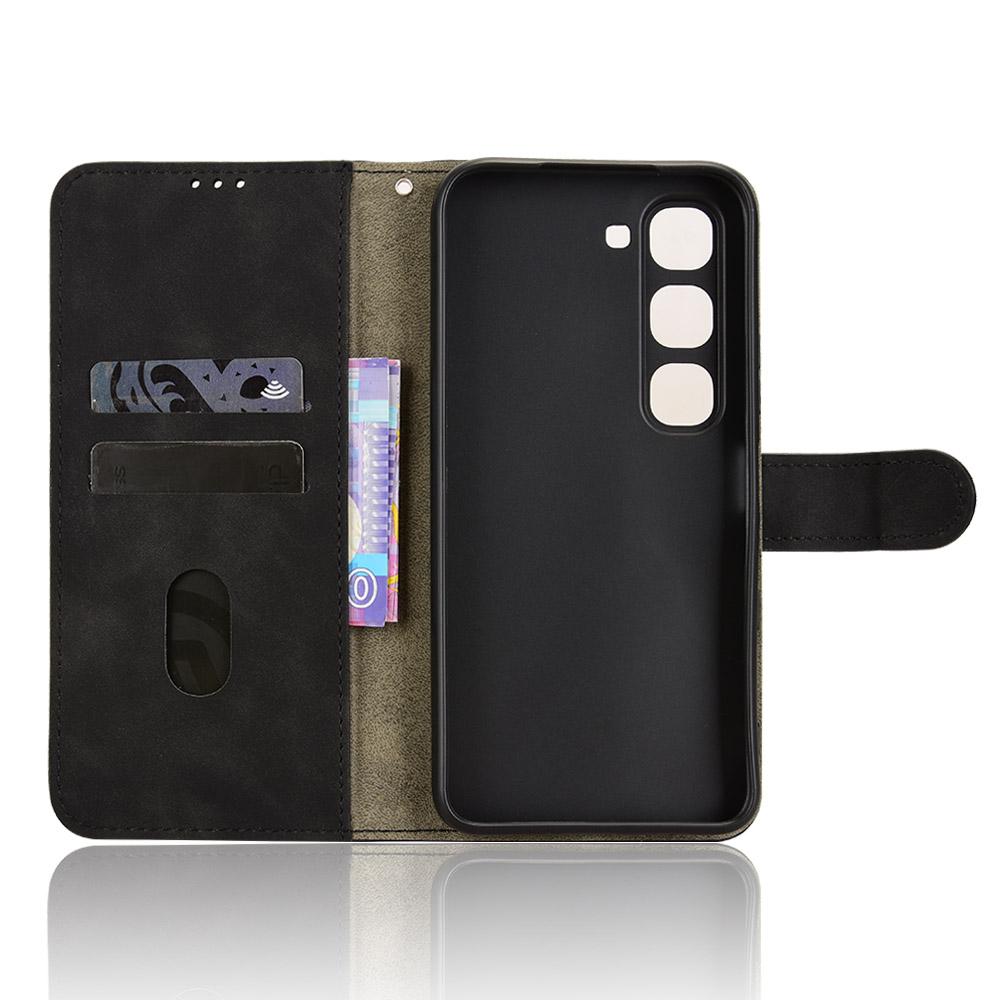For Infinix Hot 70 Pro 5G Skin Feel Magnetic Flip Leather Phone Case - Black - EDA004773431A