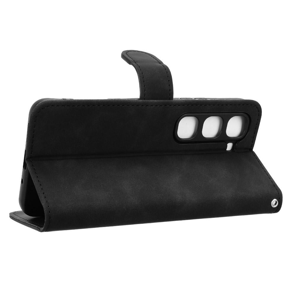 For Infinix Hot 70 Pro 5G Skin Feel Magnetic Flip Leather Phone Case - Black - EDA004773431A