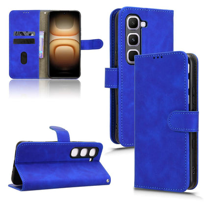 For Infinix Hot 70 Pro 5G Skin Feel Magnetic Flip Leather Phone Case - Blue - EDA004773431B
