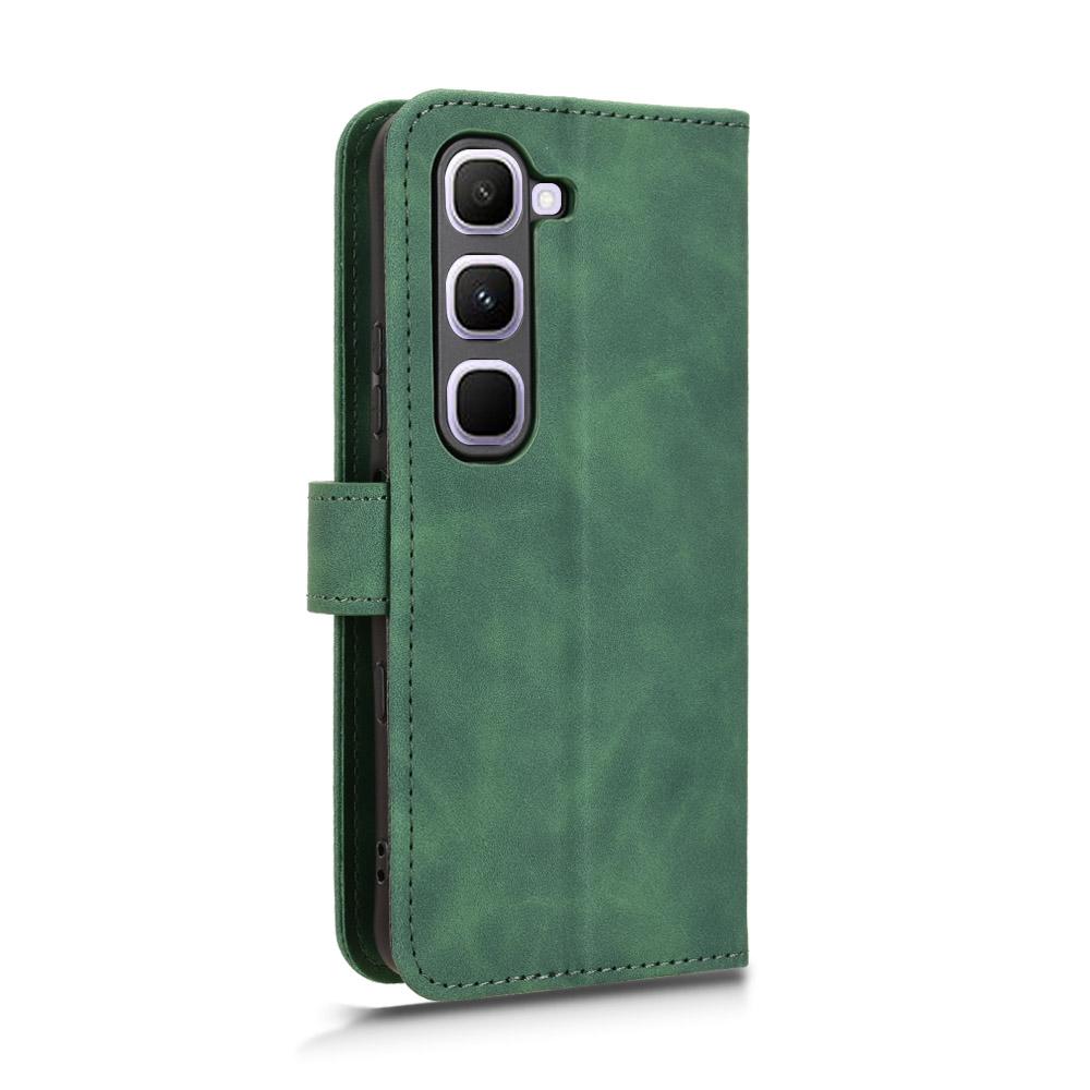 For Infinix Hot 70 Pro 5G Skin Feel Magnetic Flip Leather Phone Case - Green - EDA004773431C