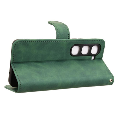 For Infinix Hot 70 Pro 5G Skin Feel Magnetic Flip Leather Phone Case - Green - EDA004773431C
