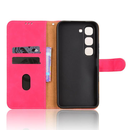 For Infinix Hot 70 Pro 5G Skin Feel Magnetic Flip Leather Phone Case - Rose Red - EDA004773431D