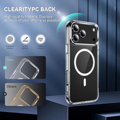For iPhone 18 Pro Max MagSafe Clear Acrylic PC +TPU Phone Case - Transparent - EDA004784311A