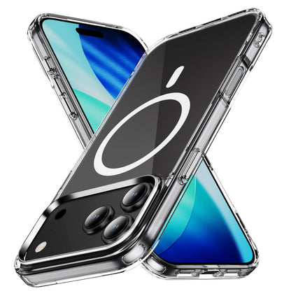 For iPhone 18 Pro MagSafe Clear Acrylic PC +TPU Phone Case - Transparent - EDA004784312A