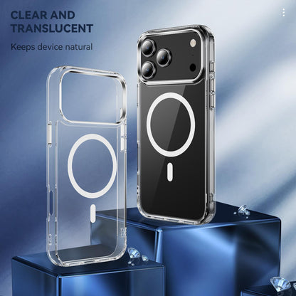 For iPhone 18 Pro MagSafe Clear Acrylic PC +TPU Phone Case - Transparent - EDA004784312A