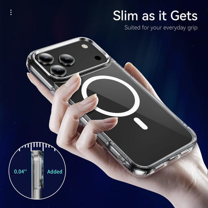 For iPhone 18 Pro MagSafe Clear Acrylic PC +TPU Phone Case - Transparent - EDA004784312A