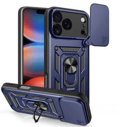 For iPhone 18 Pro Max Sliding Camera Cover Design TPU+PC Phone Case - Blue - EDA004786315C