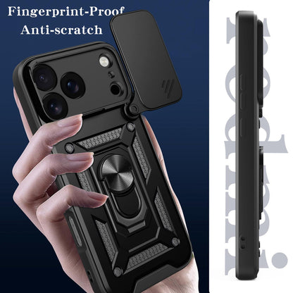 For iPhone 18 Pro Max Sliding Camera Cover Design TPU+PC Phone Case - Blue - EDA004786315C