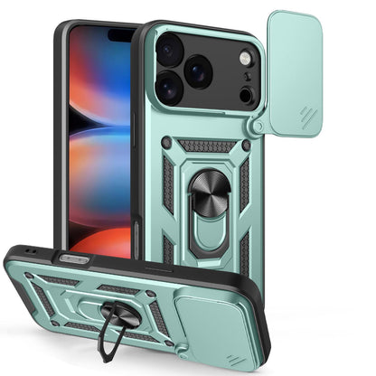 For iPhone 18 Pro Max Sliding Camera Cover Design TPU+PC Phone Case - Green - EDA004786315D