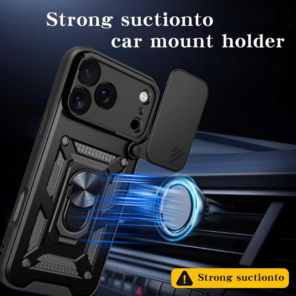 For iPhone 18 Pro Max Sliding Camera Cover Design TPU+PC Phone Case - Gold - EDA004786315E