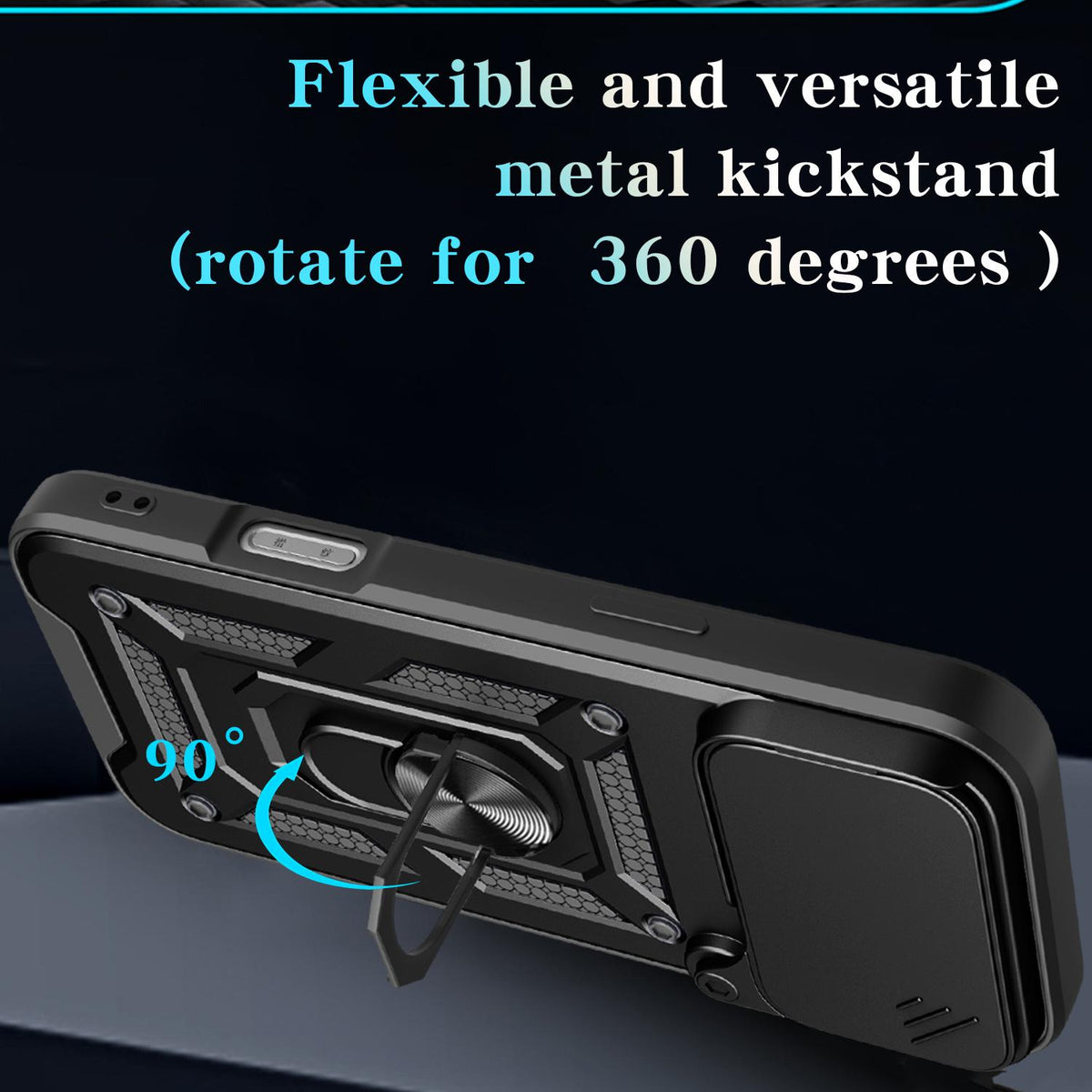 For iPhone 18 Pro Max Sliding Camera Cover Design TPU+PC Phone Case - Rose Gold - EDA004786315F