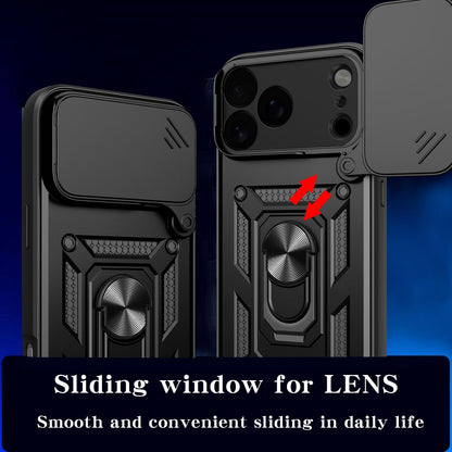 For iPhone 18 Pro Max Sliding Camera Cover Design TPU+PC Phone Case - Rose Gold - EDA004786315F