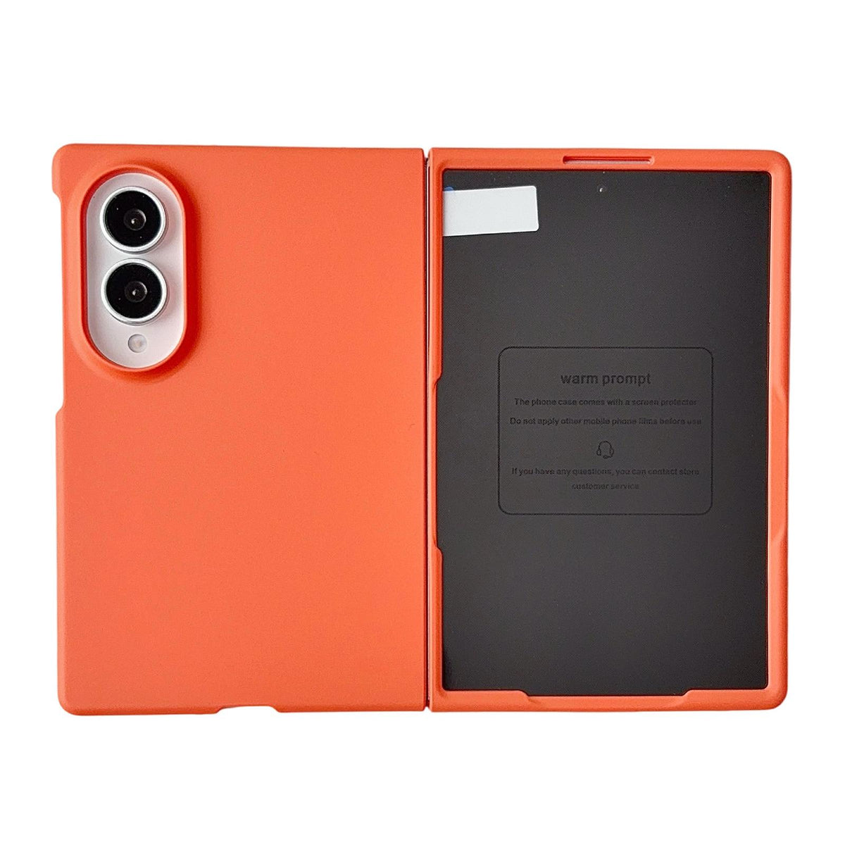 For Galaxy Z Fold8 5G Integrated PC Skin Feel Shockproof Phone Case - Flaming Orange - EDA004796904A