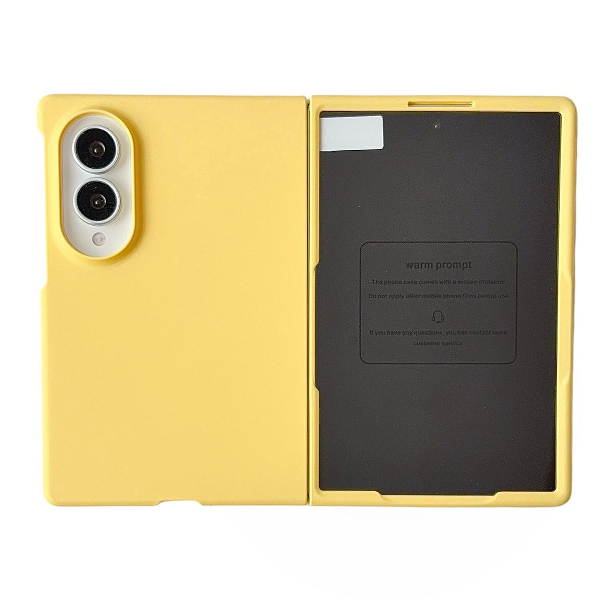 For Galaxy Z Fold8 5G Integrated PC Skin Feel Shockproof Phone Case - Lemon Yellow - EDA004796904B