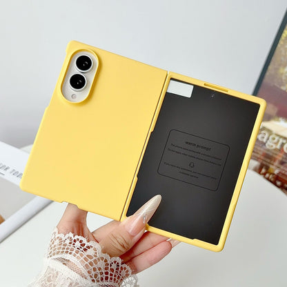 For Galaxy Z Fold8 5G Integrated PC Skin Feel Shockproof Phone Case - Lemon Yellow - EDA004796904B