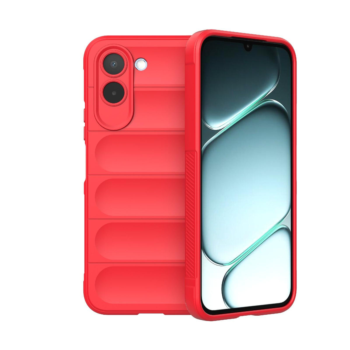For OnePlus N6x 5G Global Magic Shield TPU + Flannel Phone Case - Red - EDA004811316B