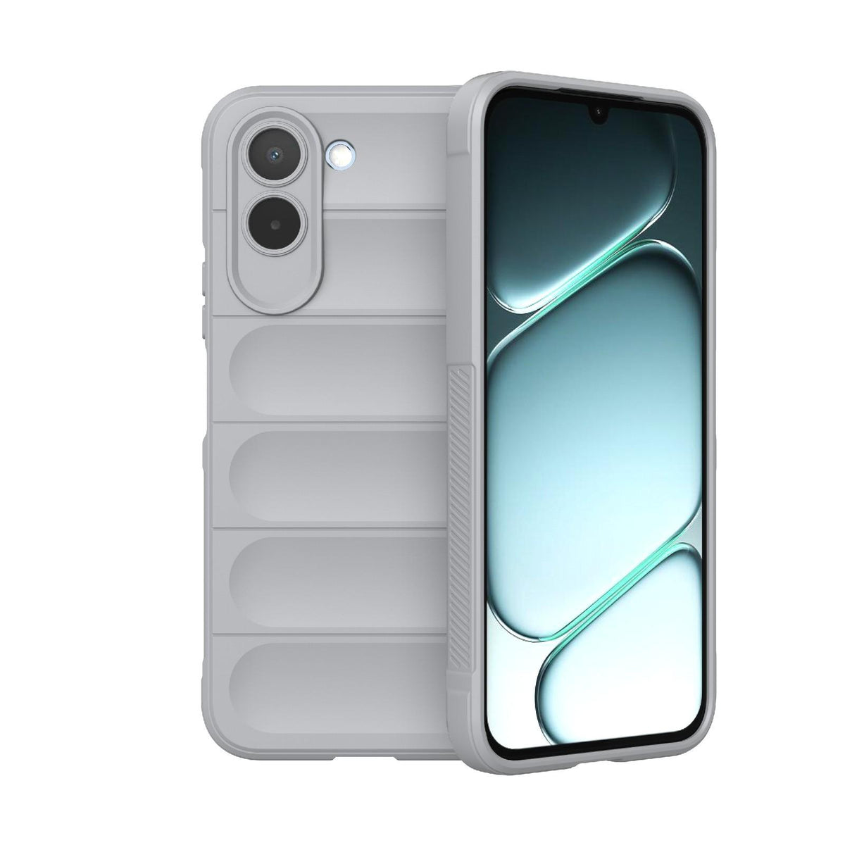 For OnePlus N6x 5G Global Magic Shield TPU + Flannel Phone Case - Grey - EDA004811316C