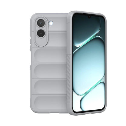 For OnePlus N6x 5G Global Magic Shield TPU + Flannel Phone Case - Grey - EDA004811316C