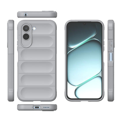 For OnePlus N6x 5G Global Magic Shield TPU + Flannel Phone Case - Grey - EDA004811316C