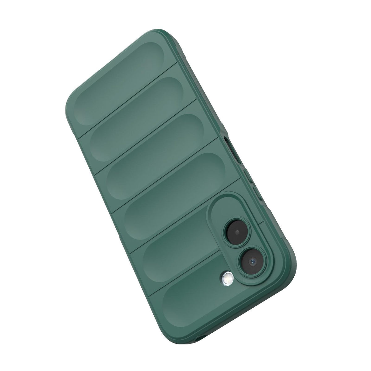 For OnePlus N6x 5G Global Magic Shield TPU + Flannel Phone Case - Dark Green - EDA004811316D