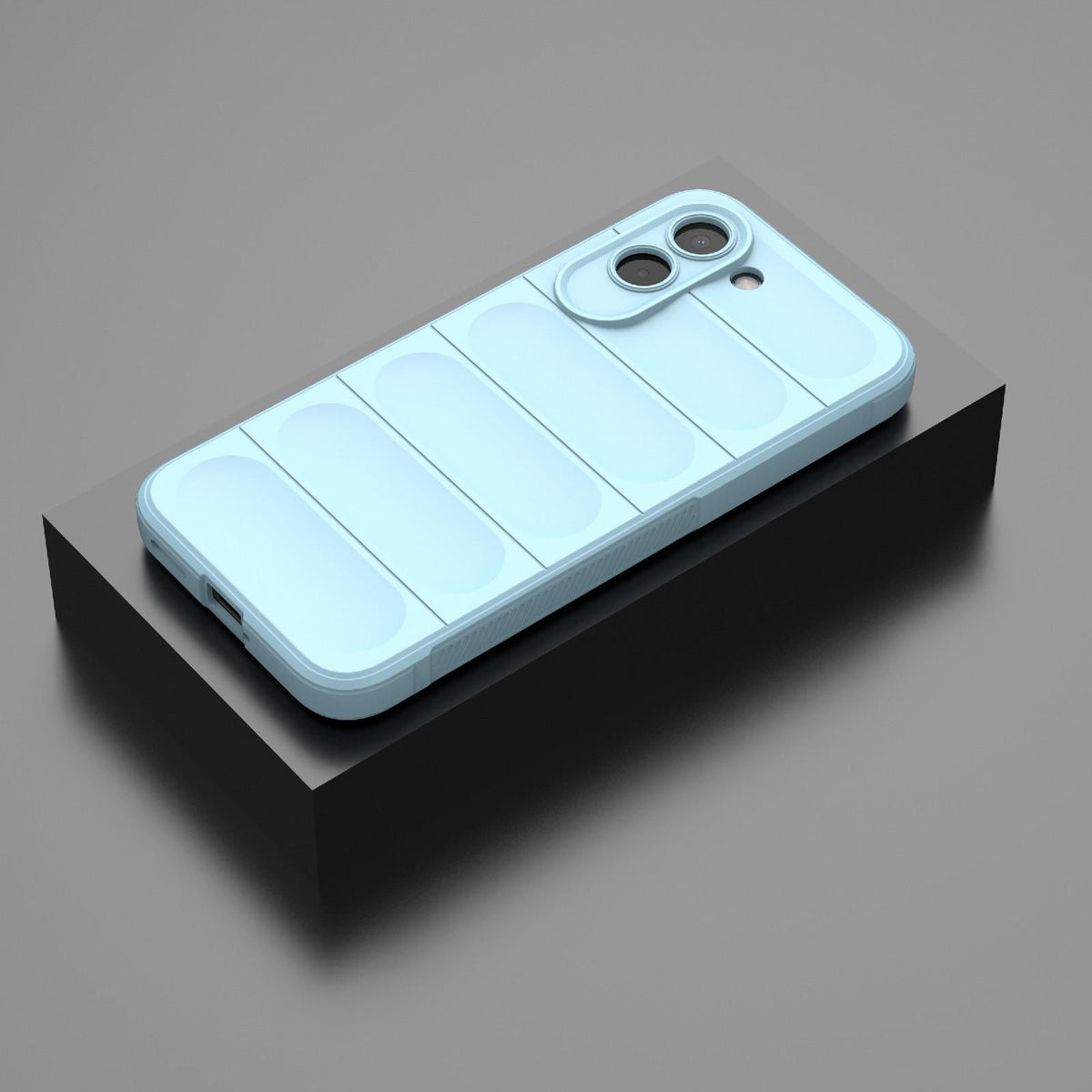 For OnePlus N6x 5G Global Magic Shield TPU + Flannel Phone Case - Light Blue - EDA004811316F