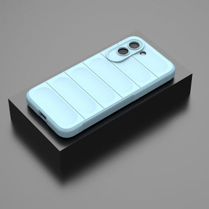 For OnePlus N6x 5G Global Magic Shield TPU + Flannel Phone Case - Light Blue - EDA004811316F