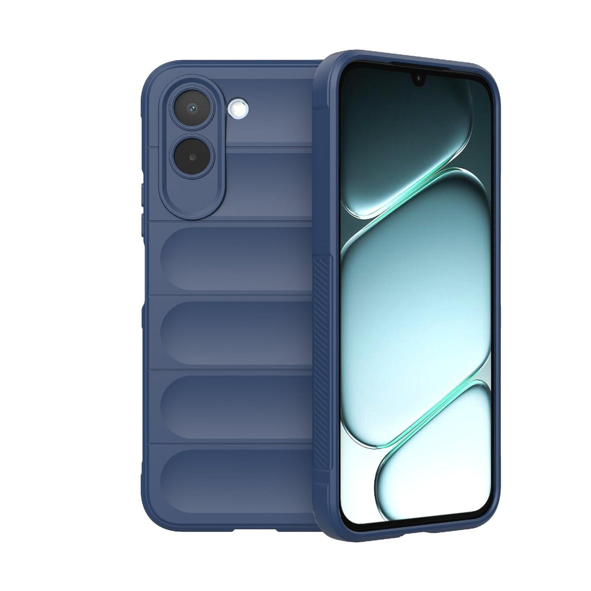 For OnePlus N6x 5G Global Magic Shield TPU + Flannel Phone Case - Dark Blue - EDA004811316G