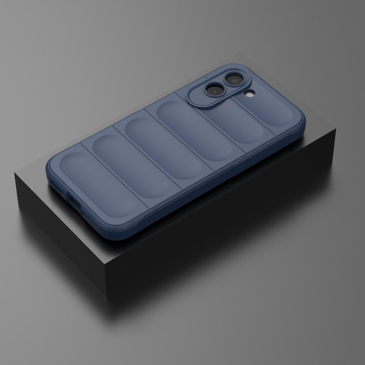 For OnePlus N6x 5G Global Magic Shield TPU + Flannel Phone Case - Dark Blue - EDA004811316G