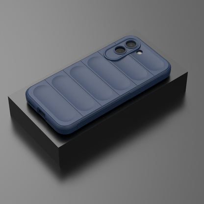 For OnePlus N6x 5G Global Magic Shield TPU + Flannel Phone Case - Dark Blue - EDA004811316G