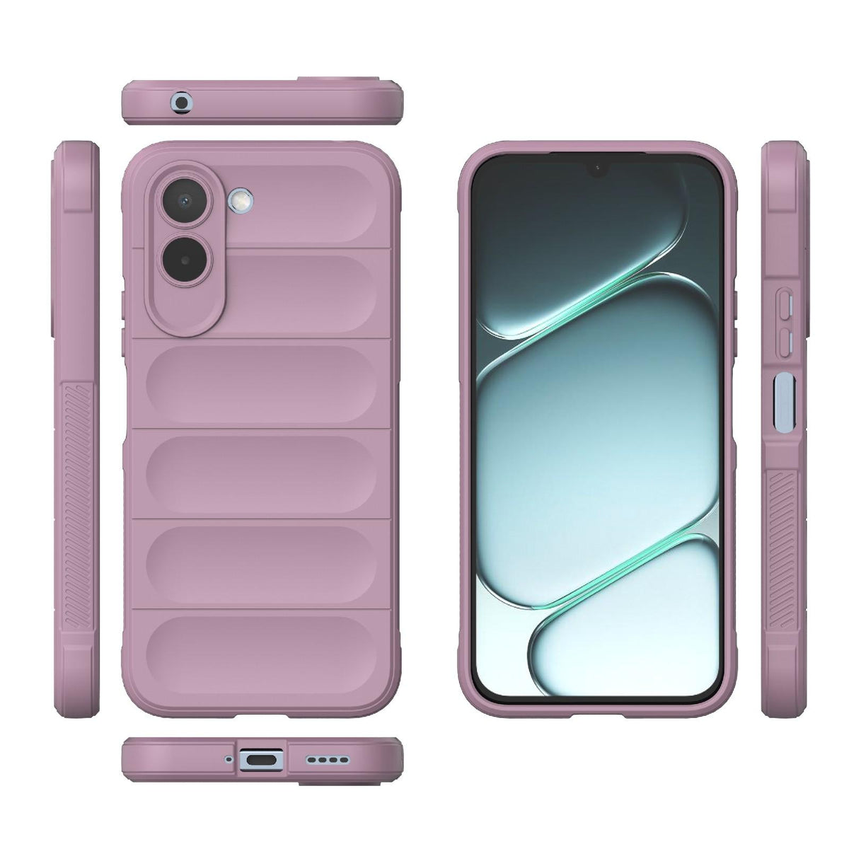 For OnePlus N6x 5G Global Magic Shield TPU + Flannel Phone Case - Purple - EDA004811316H