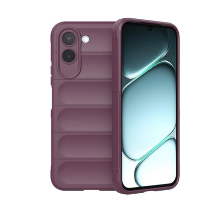 For OnePlus N6x 5G Global Magic Shield TPU + Flannel Phone Case - Wine Red - EDA004811316I