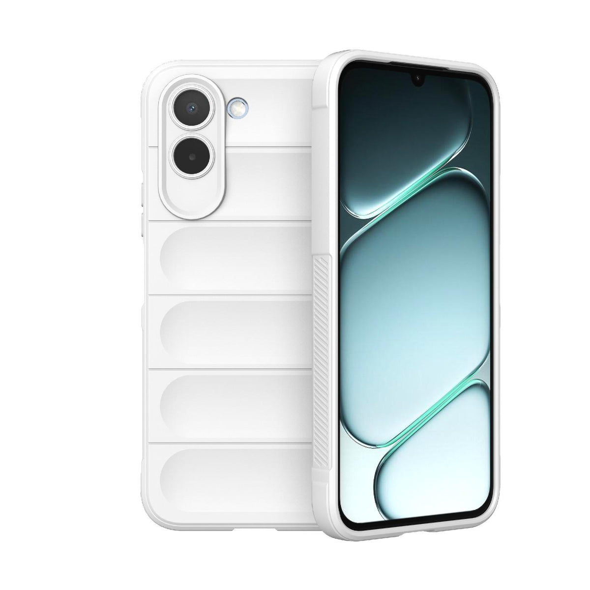 For OnePlus N6x 5G Global Magic Shield TPU + Flannel Phone Case - White - EDA004811316J