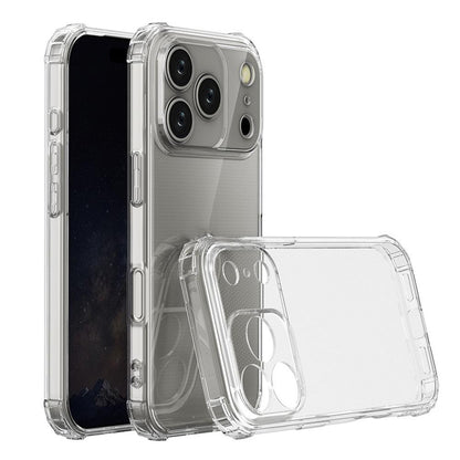 For iPhone 18 Pro Max Four-Corner Shockproof Clear TPU Phone Case - Transparent - EDA004827113A