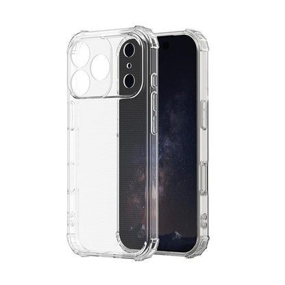 For iPhone 18 Pro Four-Corner Shockproof Clear TPU Phone Case - Transparent - EDA004827114A