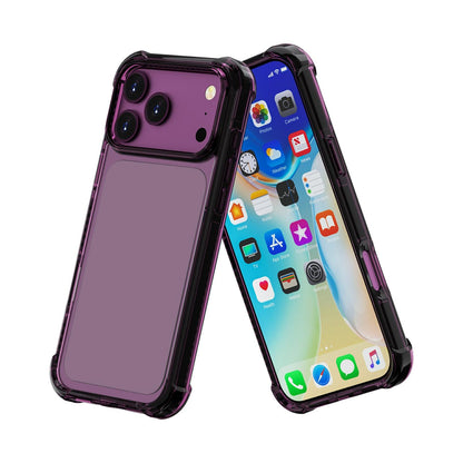 For iPhone 18 Pro / 17 Pro Four-corner Shockproof TPU Hybrid Acrylic Phone Case - Cherry Red - EDA004835110L