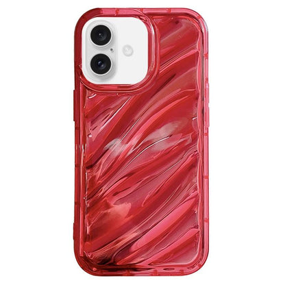 For iPhone 17 Laser Sequin Waves TPU Phone Case - Red - EDA004853430B