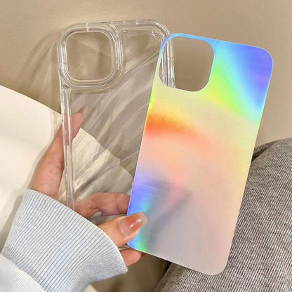 For iPhone 18 Pro Laser Sequin Waves TPU Phone Case - Transparent - EDA004853432A