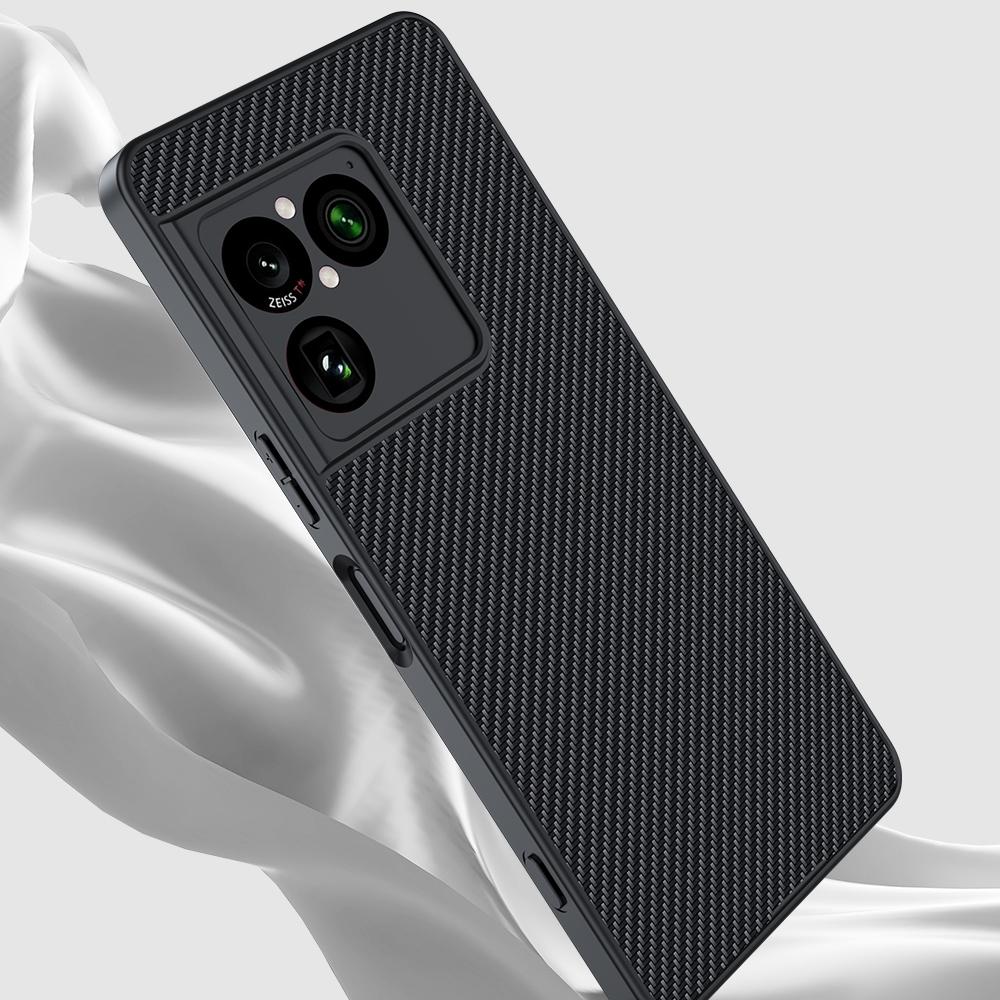 For Sony Xperia 1 VIII Ultra-thin Carbon Fiber Texture Printing Phone Case - Gold - EDA004866706B