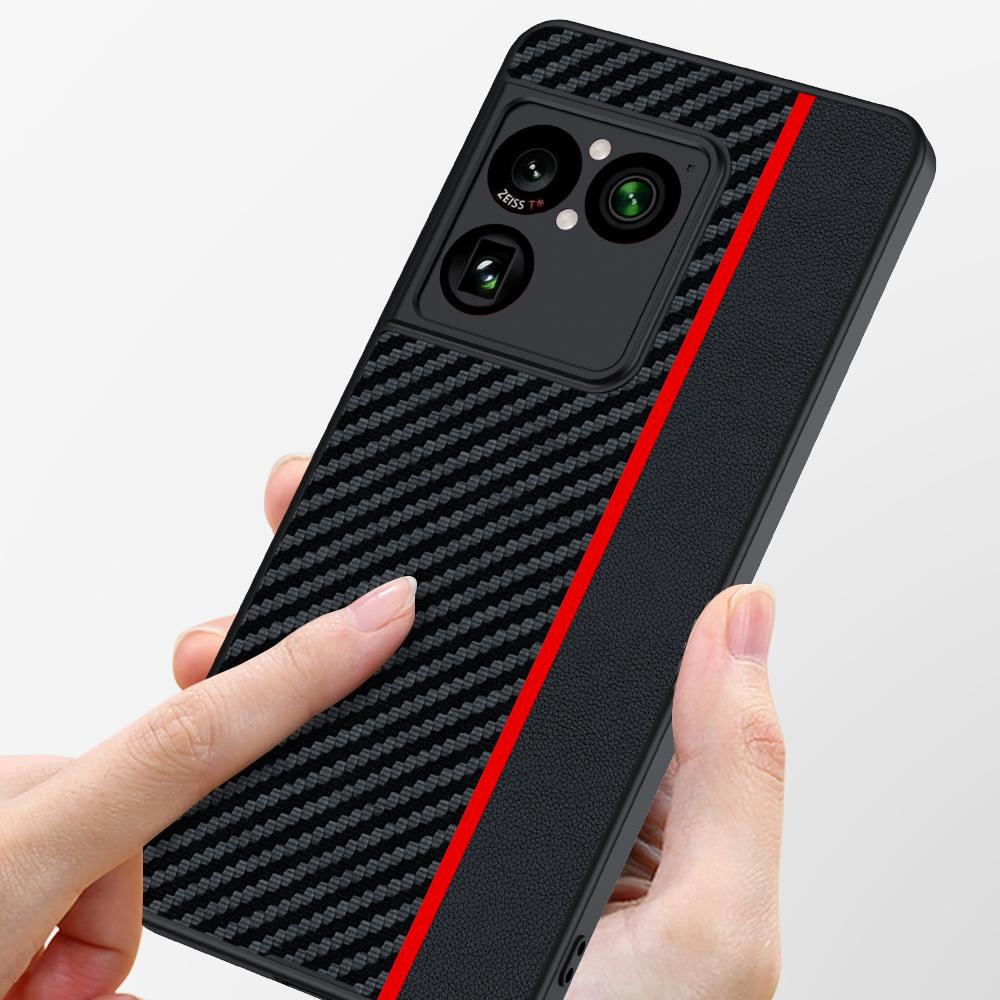 For Sony Xperia 1 VIII Ultra-thin Carbon Fiber Texture Printing Phone Case - Black Blue - EDA004866706E