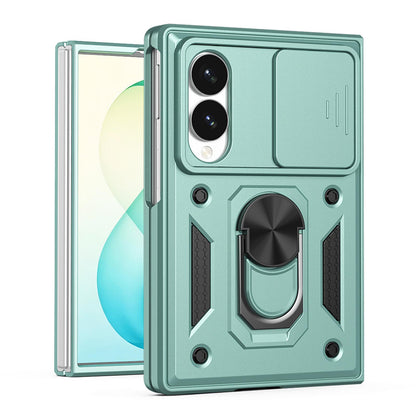 For Galaxy Z Fold8 5G Sliding Camera Cover Design TPU+PC Phone Case(Green)