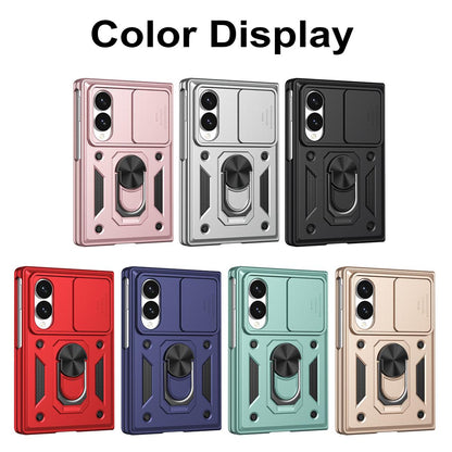 For Galaxy Z Fold8 5G Sliding Camera Cover Design TPU+PC Phone Case(Silver)