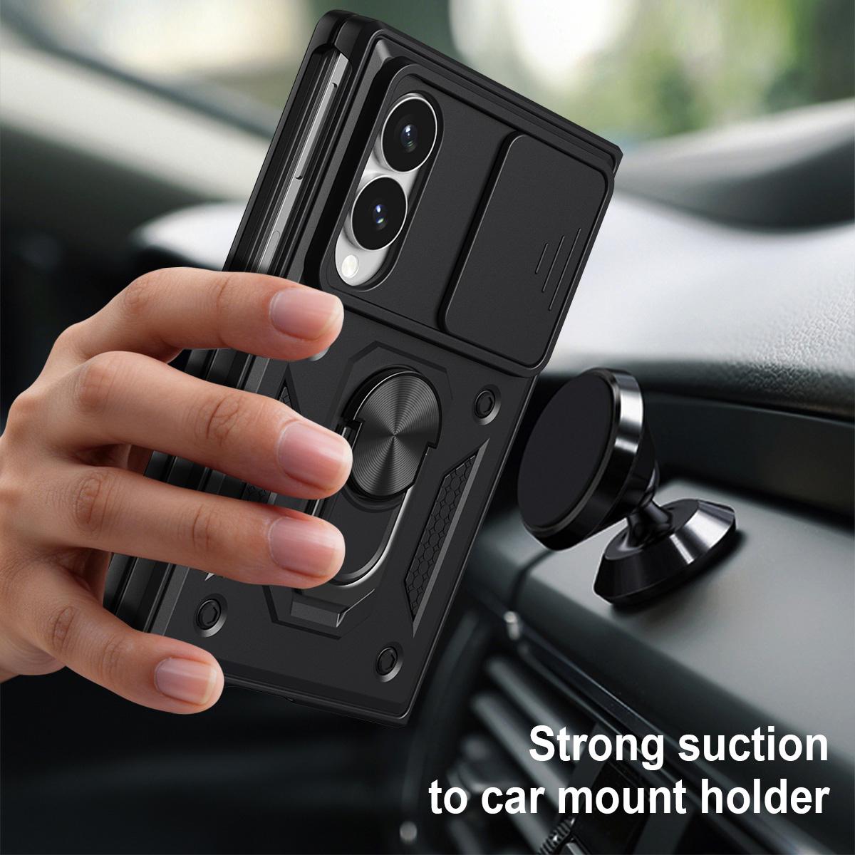 For Galaxy Z Fold8 5G Sliding Camera Cover Design TPU+PC Phone Case(Silver)