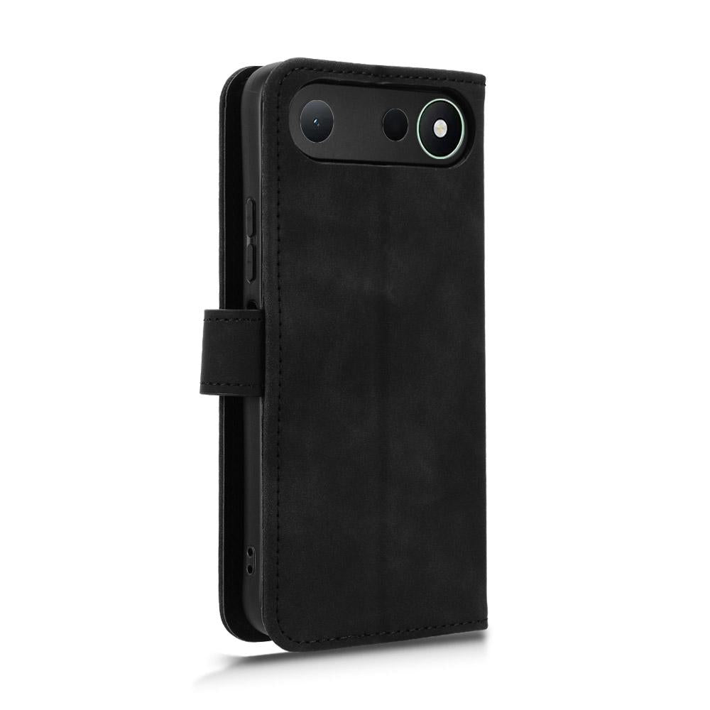 For Tecno Spark 50 5G Skin Feel Magnetic Flip Leather Phone Case(Black)