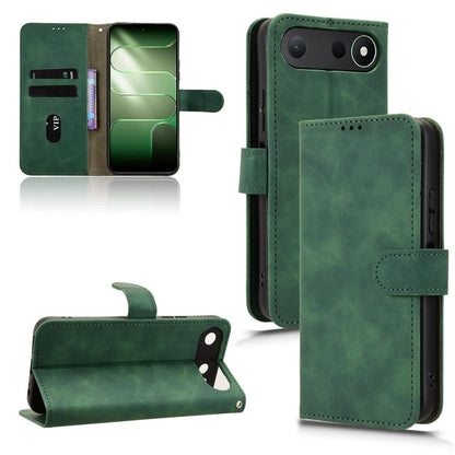 For Tecno Spark 50 5G Skin Feel Magnetic Flip Leather Phone Case(Green)